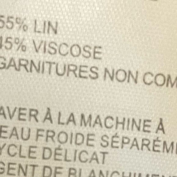 Laundry by Shelli Segal Boyfriend Blazer Linen Blend Striped Size Medium - Picture 4 of 7